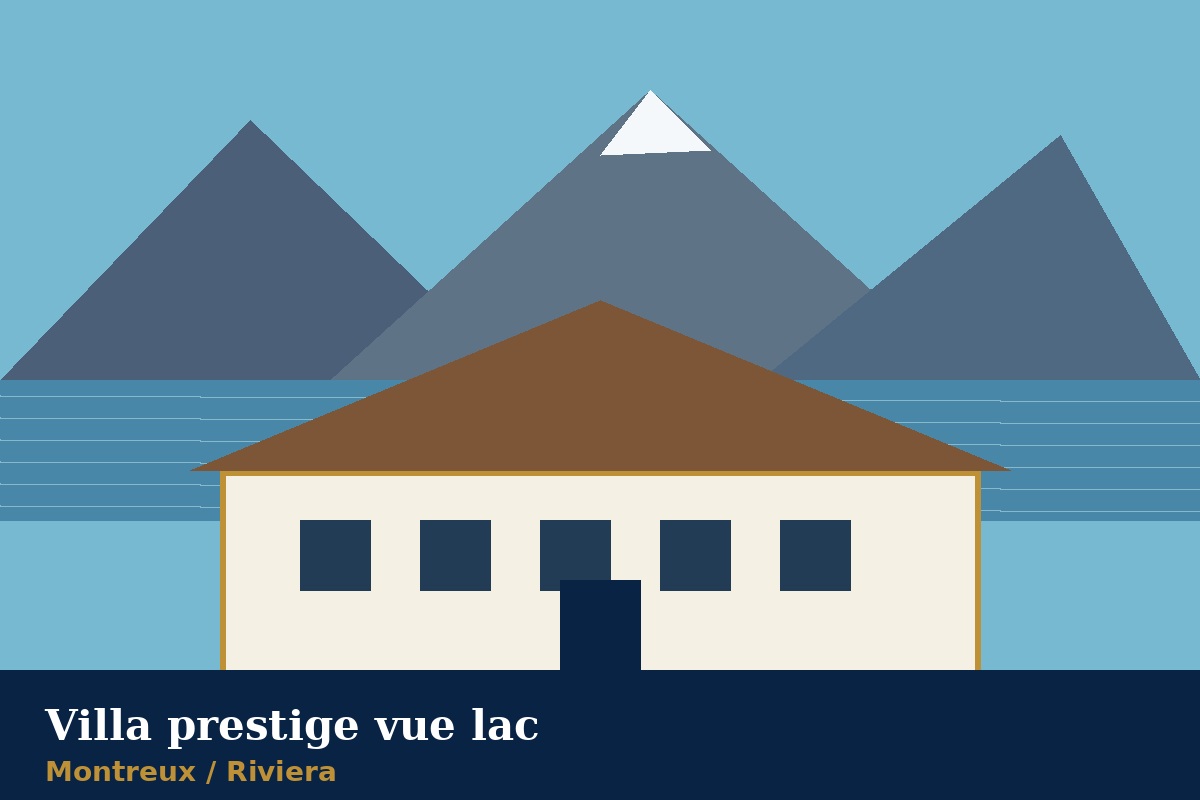 Villa prestige vue lac
